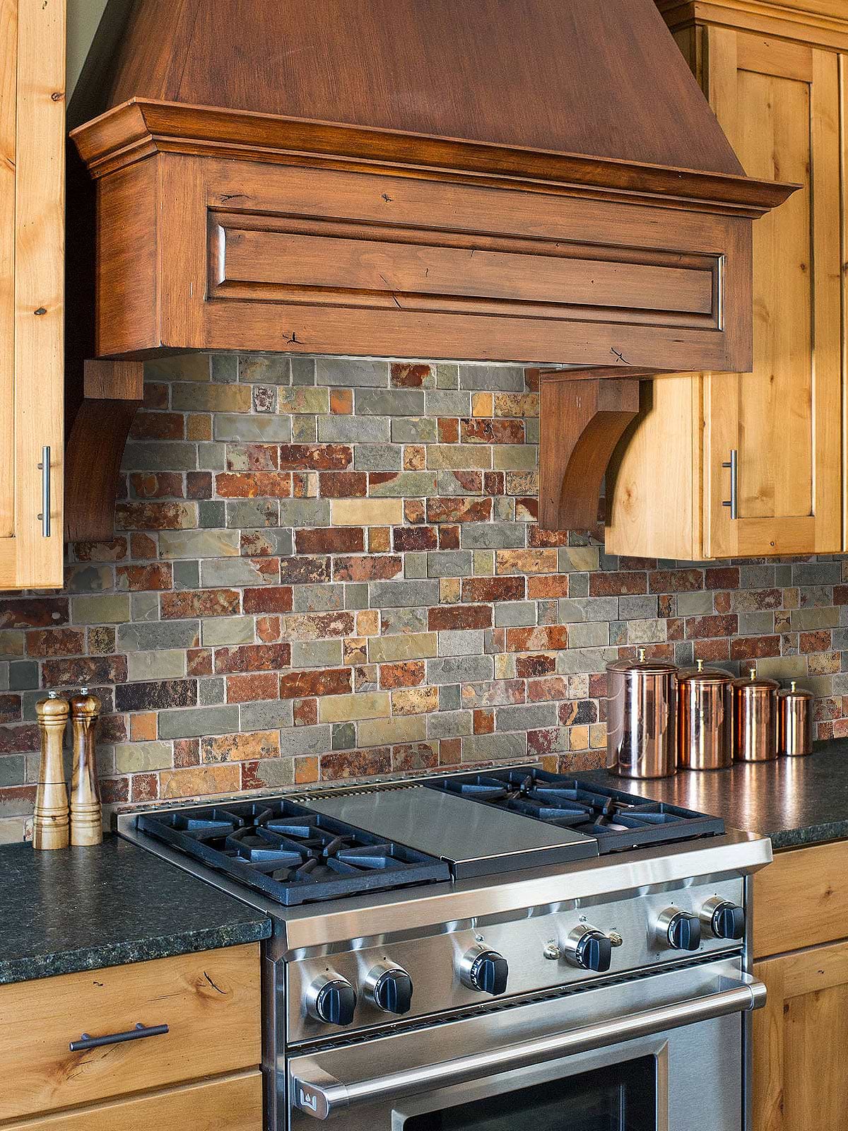 Subway Slate Backsplash Tile