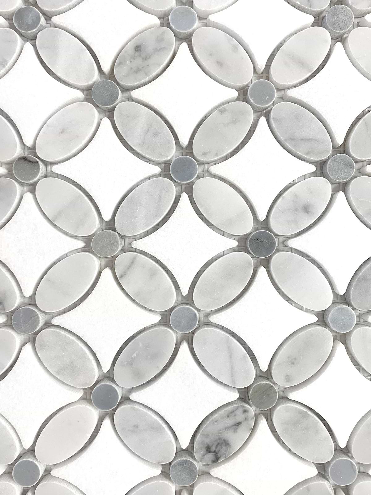BA45056 Flower Pattern marble Mosaic Tile BA45056