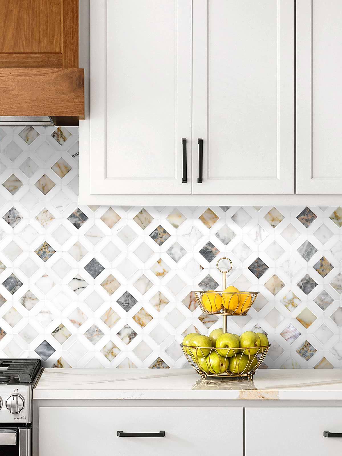 Multi Color Marble Backsplash Tile