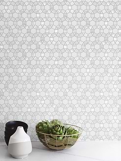 Pearl White Marble Mosaic Backsplash Tile BA7002 1