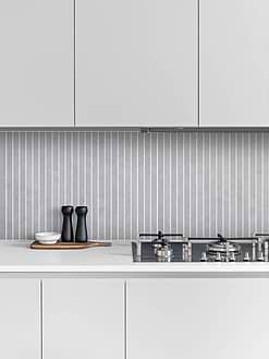 Modern White Kitchen Countertop Long Backsplash Tile BA4503