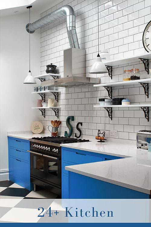 Checkered Kitchen Floor Tiles