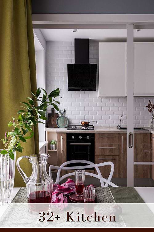 White Tile Backsplash with White Grout