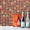 BA1105 Red Glass Backsplash Tiles