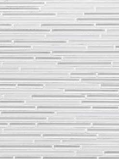 Modern White Thin Glass Mosaic Backsplash tile BA1164 2