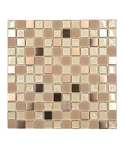 BA1134 - Glass & Metal Backsplash tile