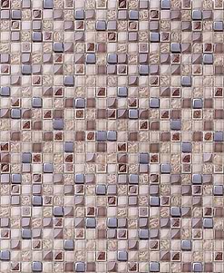 BA1150-Brown Red Beige Glass Kitchen Backsplash Tile
