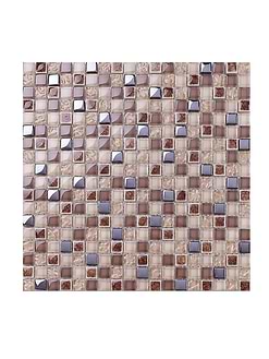 Brown Red Beige Glass Kitchen Backsplash Tile
