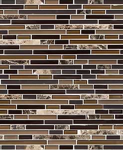 BA1201- Brown marble glass mixed kitchen backsplash tile from Backsplash.com