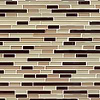 Brown Beige Color Glass Mosaic Kitchen Backsplash Tile - BA1202