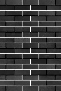 Black Gray Slate Subway Backsplash Tile BA1070 5