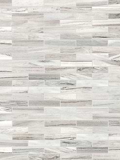 BA1034 Modern subway white gray brown marble mosaic backsplash tile