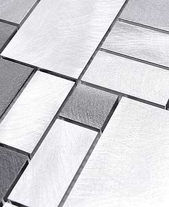 BA1117 Gray modern metal kitchen backsplash tile