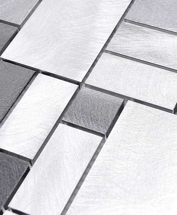 Gray Modern Metal Kitchen Backsplash Tile | Backsplash.com