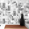 Modern Glass Metal Gray Backsplash tile BA1118