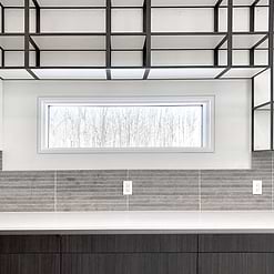 Modern kitchenwith gray backsplash BA1038