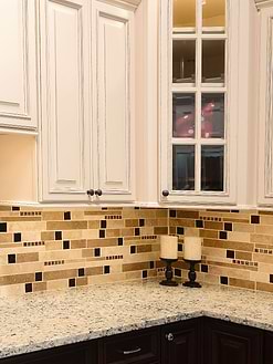 Santa cecilia granite travertine backsplash tile BA1025