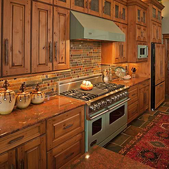 Slate Burgundy Glass Mosaic Red Dragon Granite Countertop BA1026