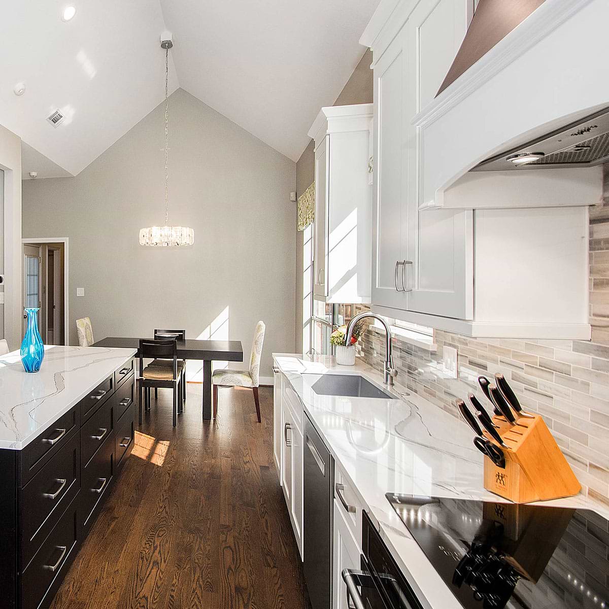 Modern White Gray Subway Marble Backsplash Tile