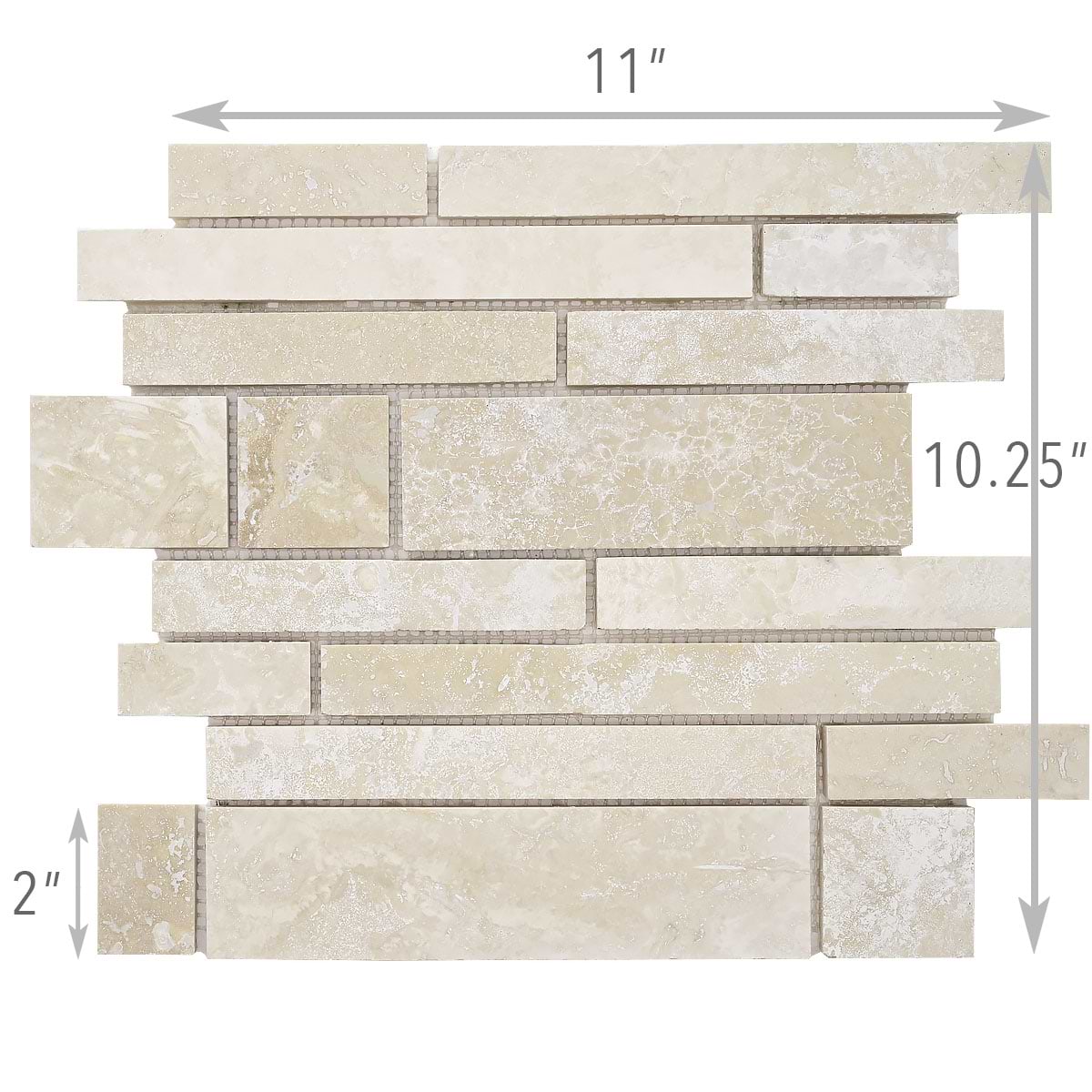 Beige Travertine Backsplash Tile Size BA1092 2
