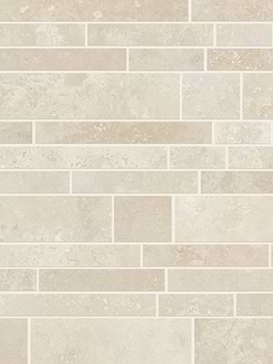 Light ivory travertine beige color subway tile 1 BA1092