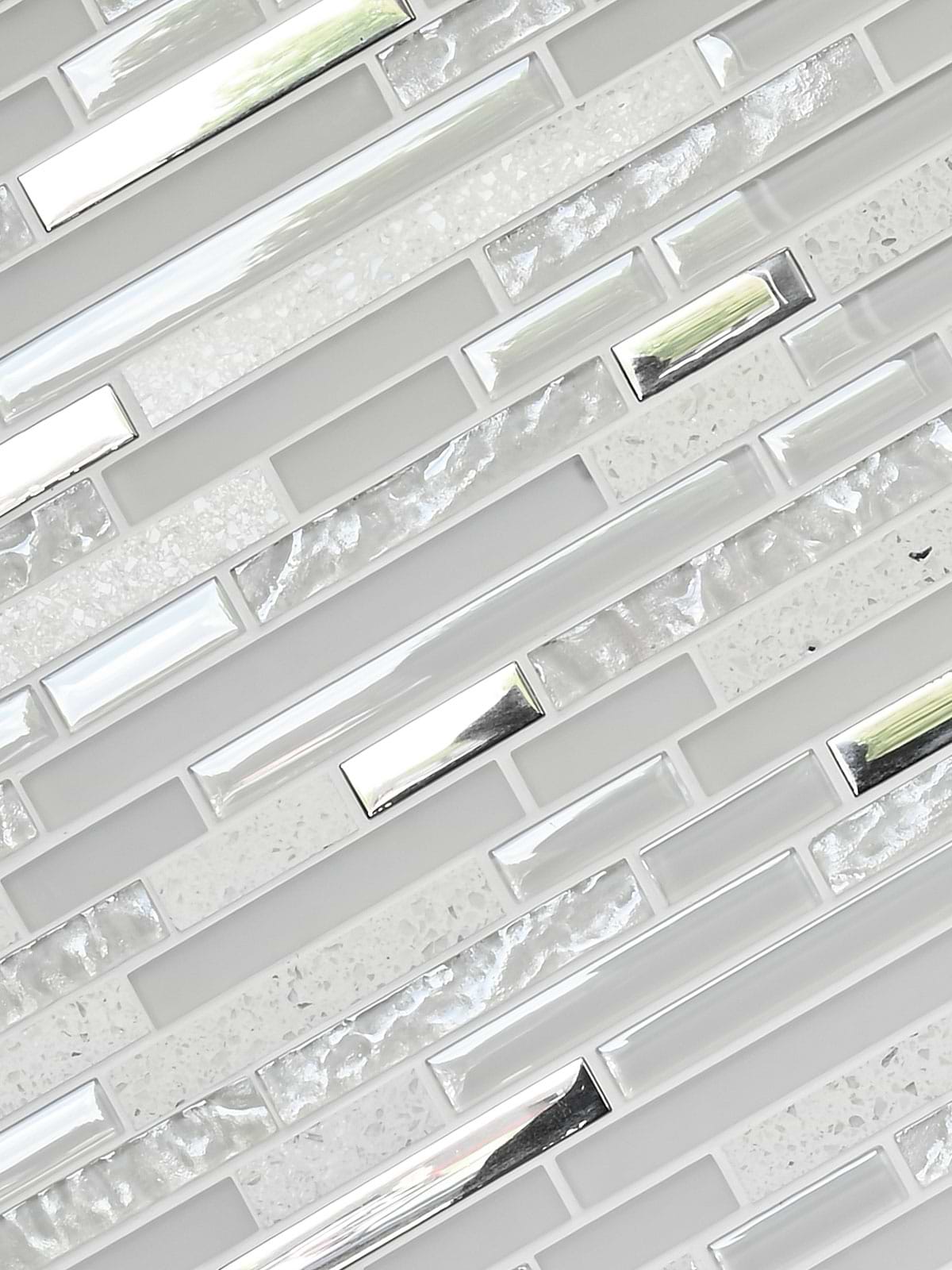 modern white glass quartz backsplash tile BA62038 1