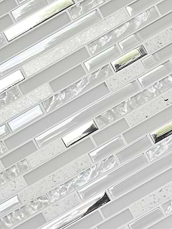 modern white glass quartz backsplash tile BA62038 1