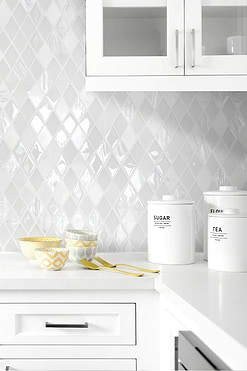 White Quartz Countertop With White Backsplash