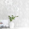 White Unique Glass Marble Kitchen Backsplash Tile BA62046