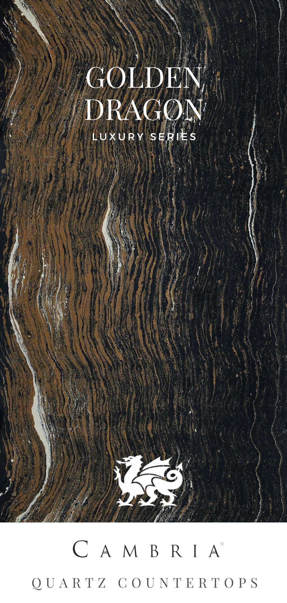 Cambria Quartz Countertop Color Golden Dragon #cambria #cambriacolor #cambriacolors #cambriacountertop #cambriakitchen #cambriacolors #cambriacountertop #cambriaidea #quartzcountertop #quartzcolors