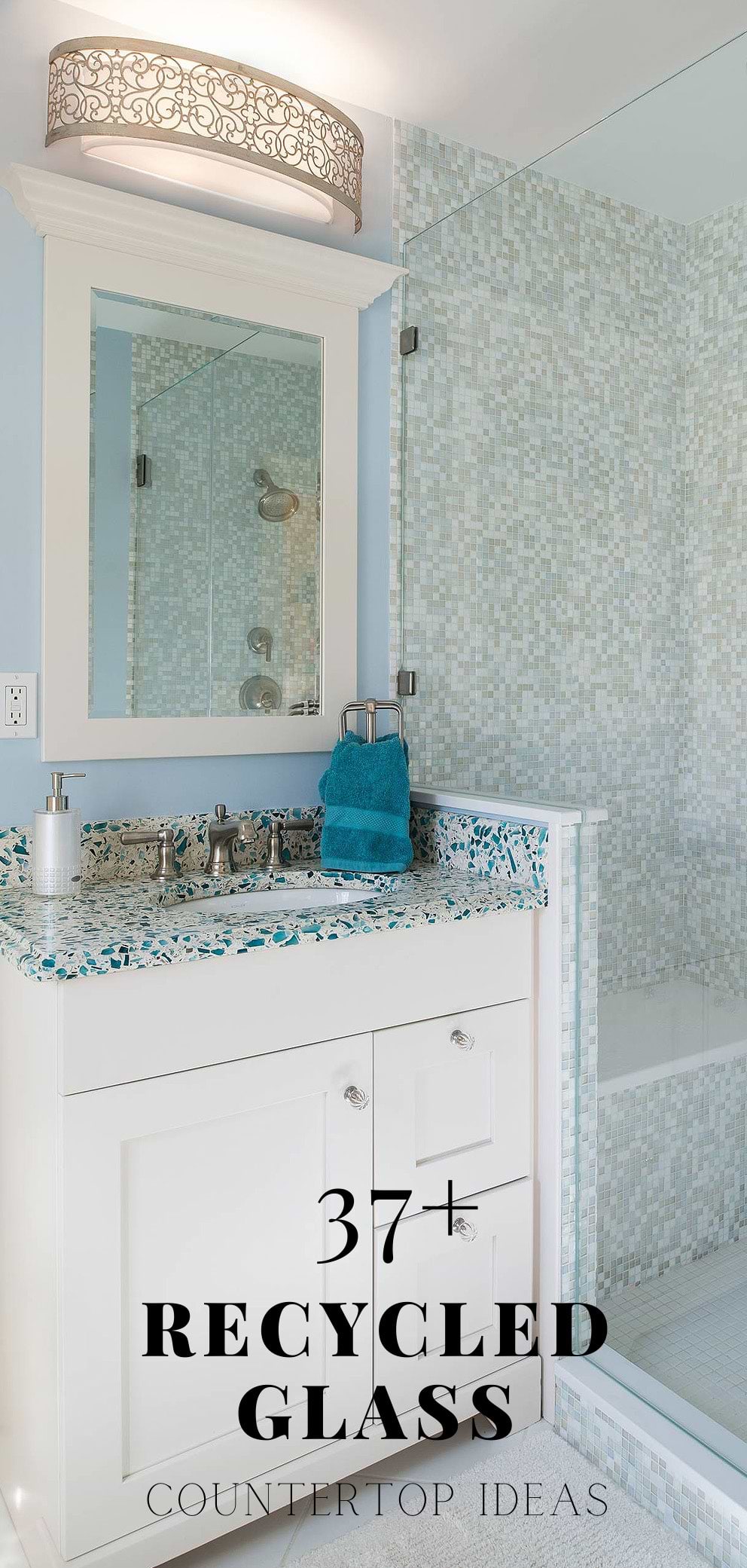 Recycled Glass Countertop #recycledcountertop #recycledglasscountertop #recycledglasscountertopkitchen #recycledcountertops #recycledcountertopskitchen #ecocountertop
