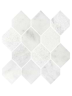 White Gray Marble Backsplash Tile BA630112