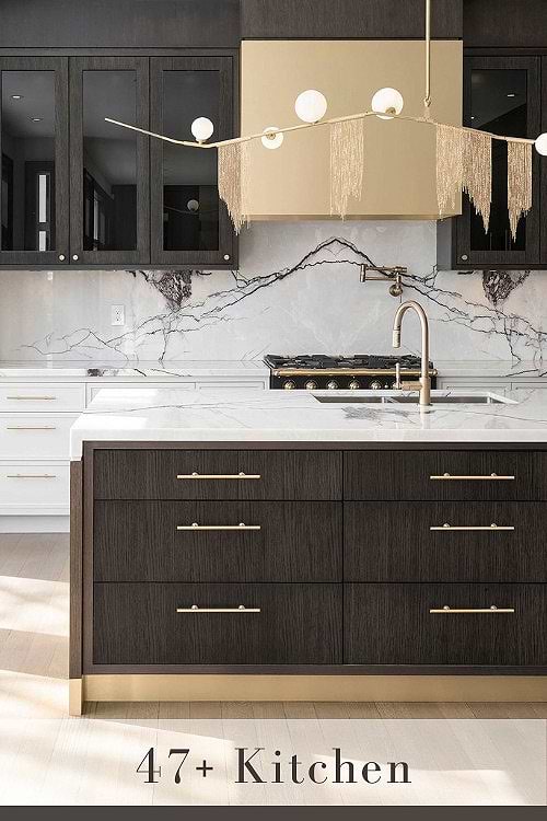 espresso kitchen cabinets