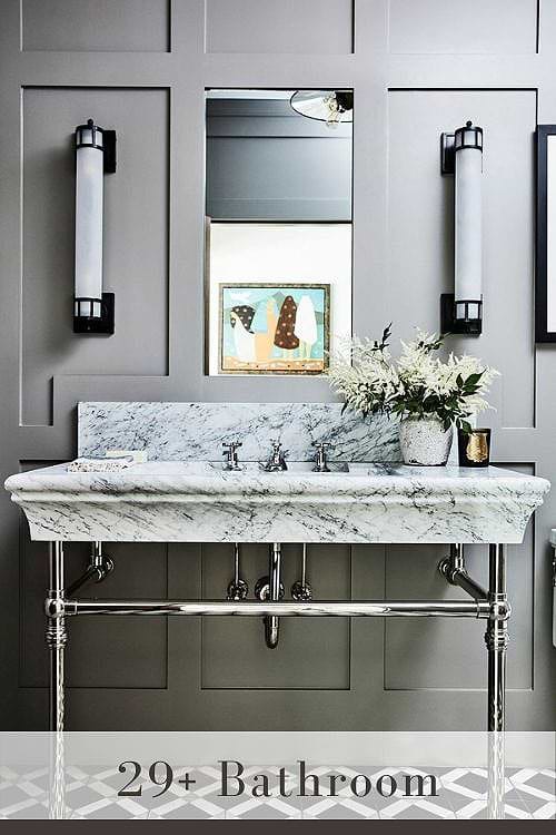 bathroom wainscoting