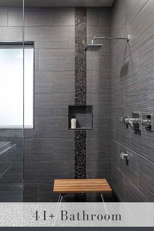 black bathroom