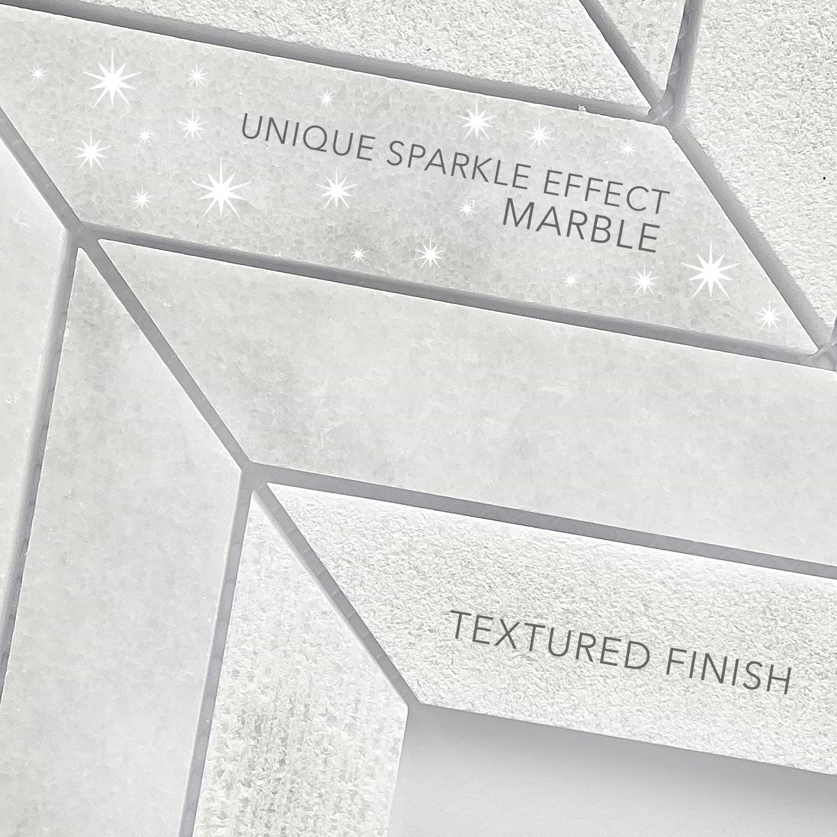 BA631613 Marble Tile Sparkle Effect