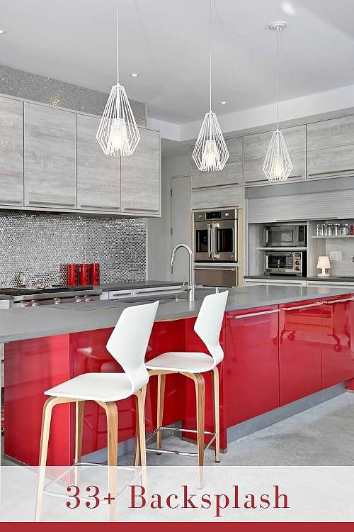 Penny Tile Backsplash