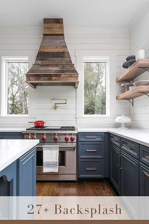 Shiplap Backsplash