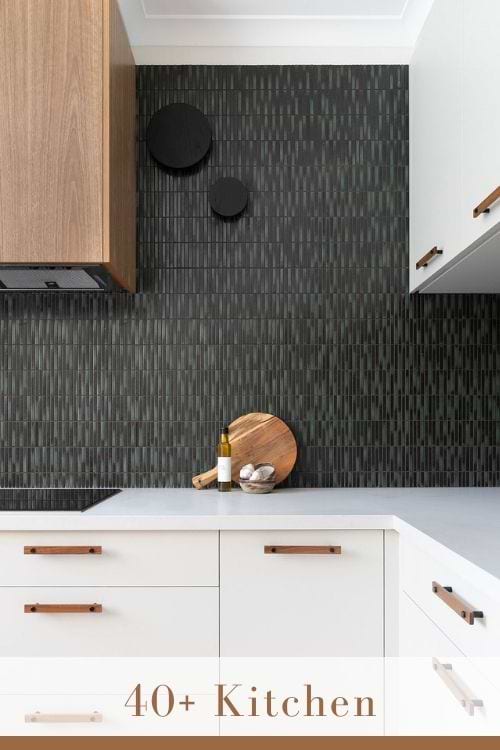 Modern Backsplash for White Cabinets