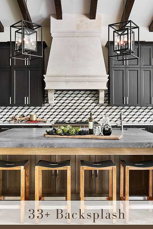 Cement Tile Backsplash