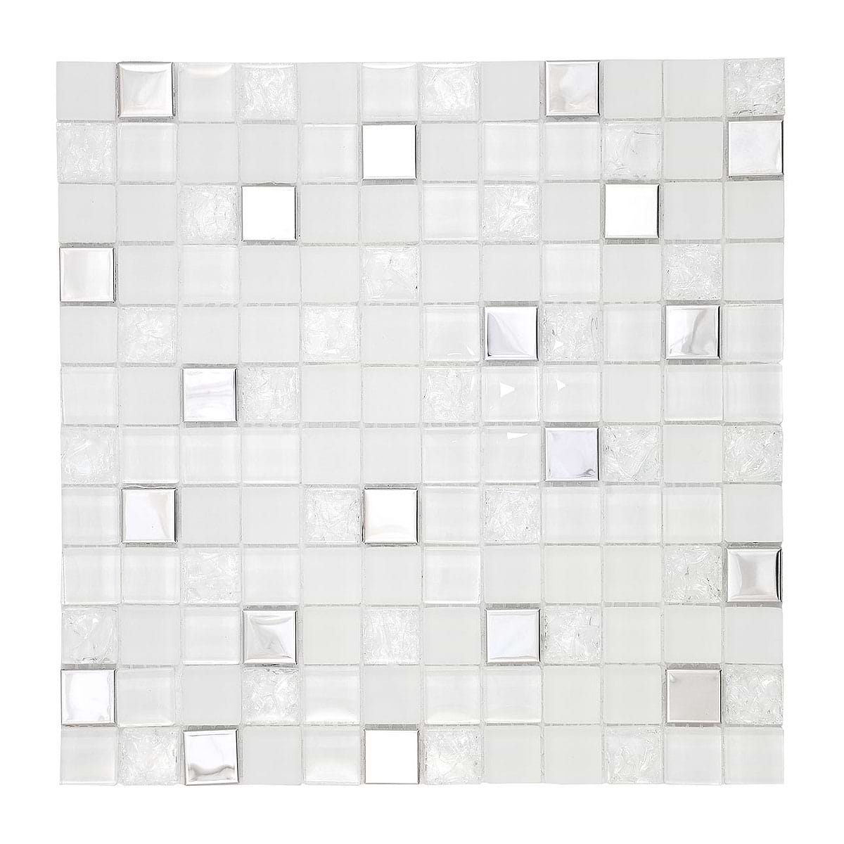 BA1183 modern glass and metal tile