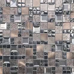 BA62010 glass metal backsplash tile 1