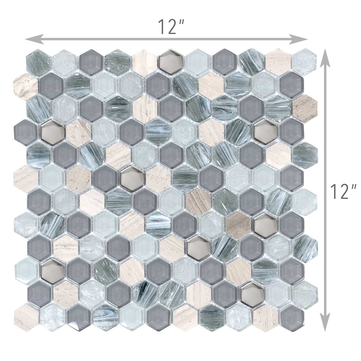 BA62026 blue glass marble mosaic tile size