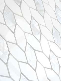 Luxury White Mother of Pearl Marble Backsplash Tile BA7005 3