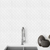 Modern White Marble Backsplash Mosaic Tile BA6303 1 1