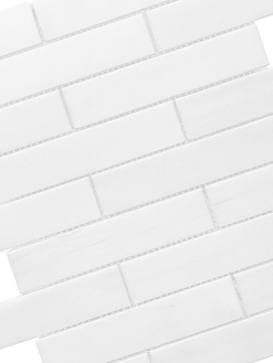 Modern White Subway Marble Backsplash Mosaic Tile BA6306 6