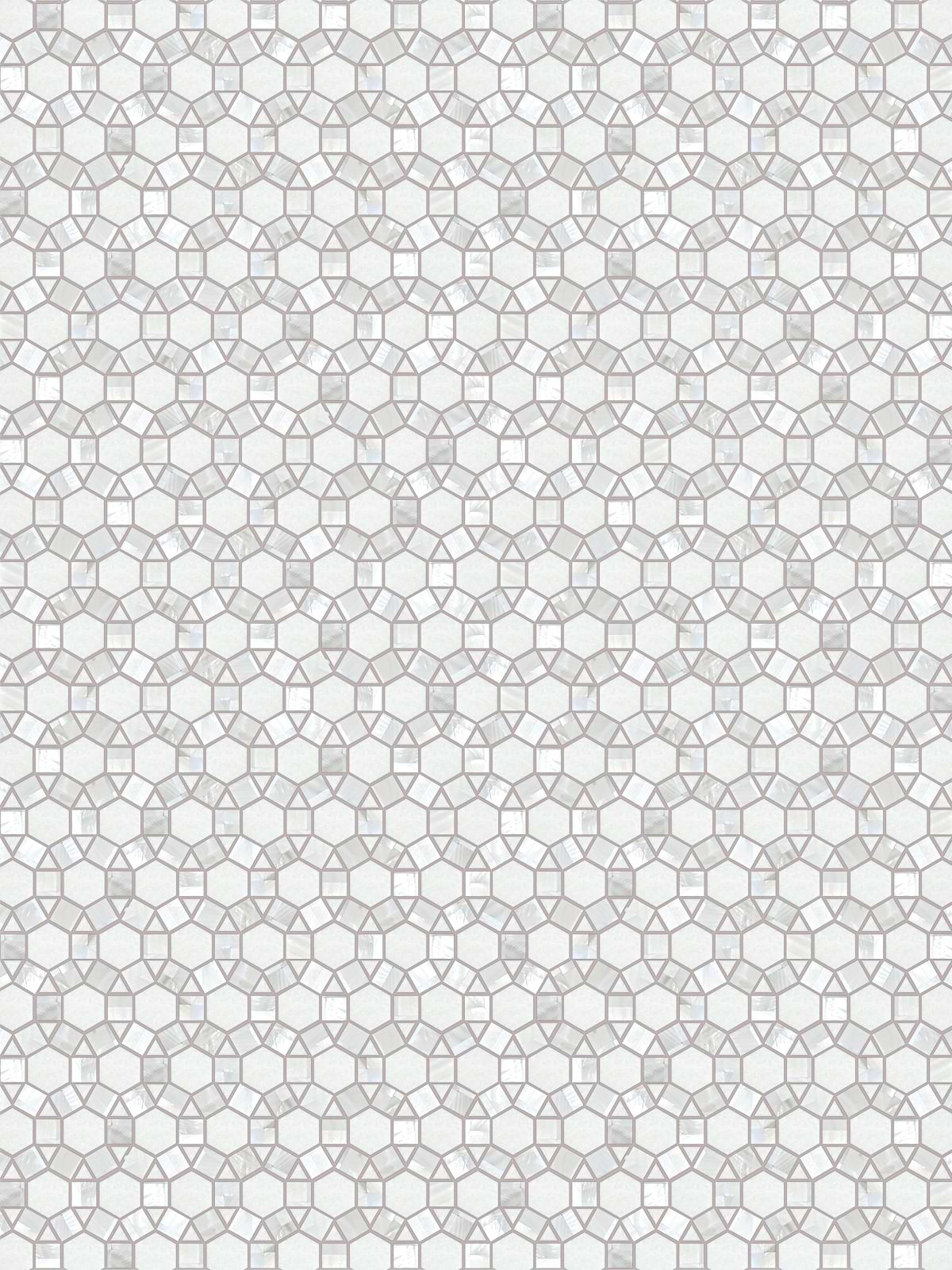 Pearl White Marble Mosaic Backsplash Tile BA7002 6
