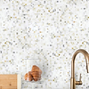 Small Cube Calacatta Gold Mosaic Tile BA7007 1
