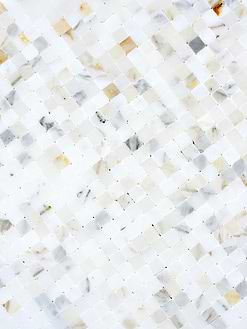 Small Cube Calacatta Gold Mosaic Tile BA7007 3