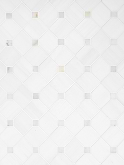 White Gray Dot Marble Mosaic Backsplash Tile BA6304 7